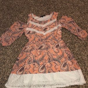 Pink Off The Shoulder Dress